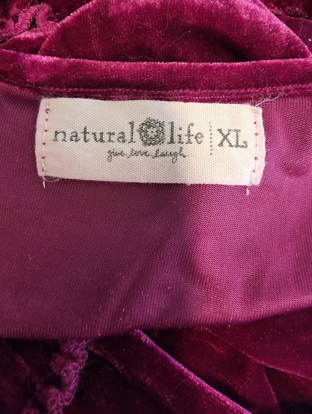 Natural Life Karlie Magenta Sleeveless Tiered Velvet Maxi Dress - Picture 9 of 9
